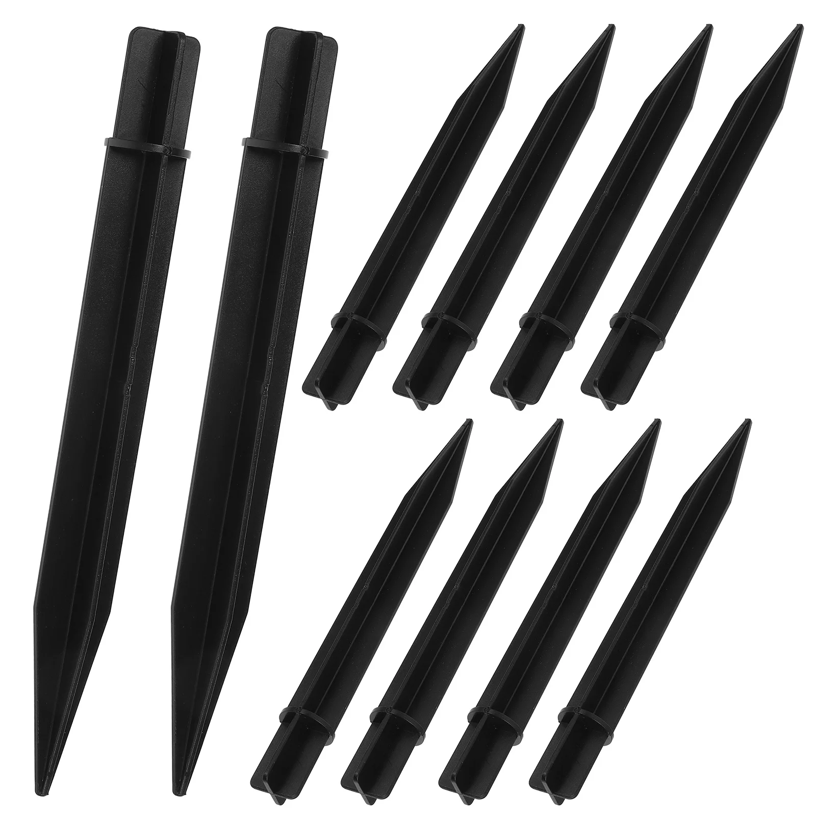 

10Pcs Garden Lamp Stakes Ground Spikes Reinforced ABS for Lawn Yard Light Fixing Outdoor Weather Resistant Stakes