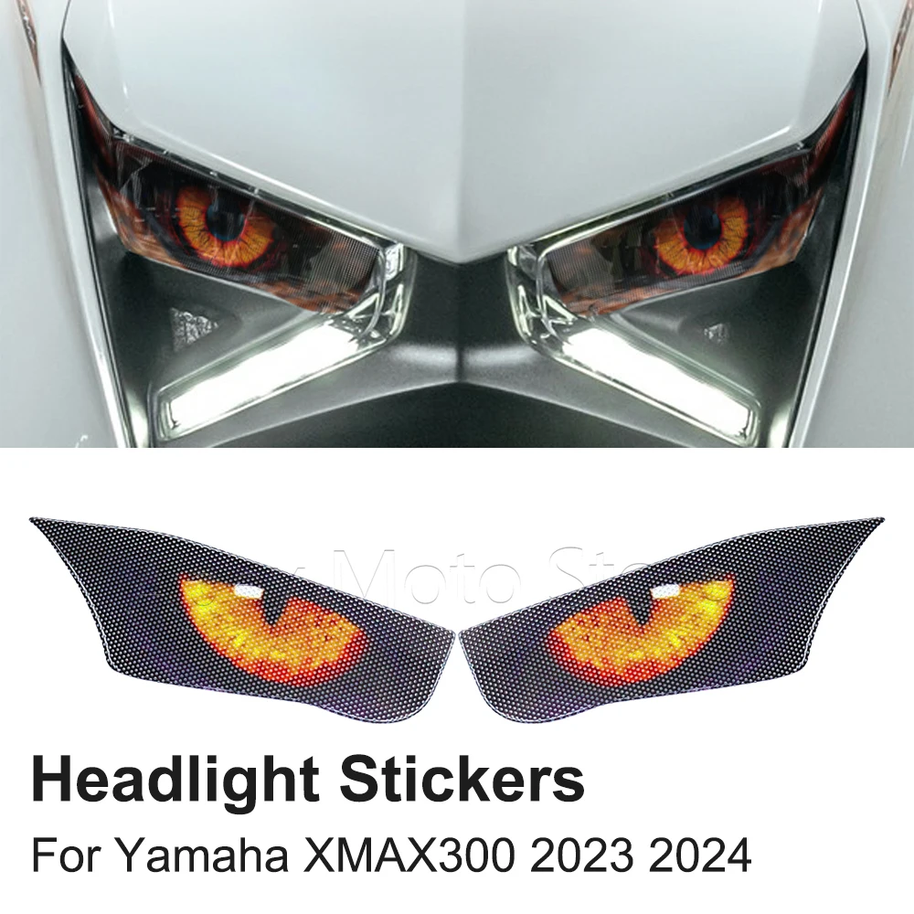 

Motorcycle Accessories Headlight Protection Stickers Headlamp Decal For Yamaha XMAX300 X-MAX XMAX 300 2023 2024