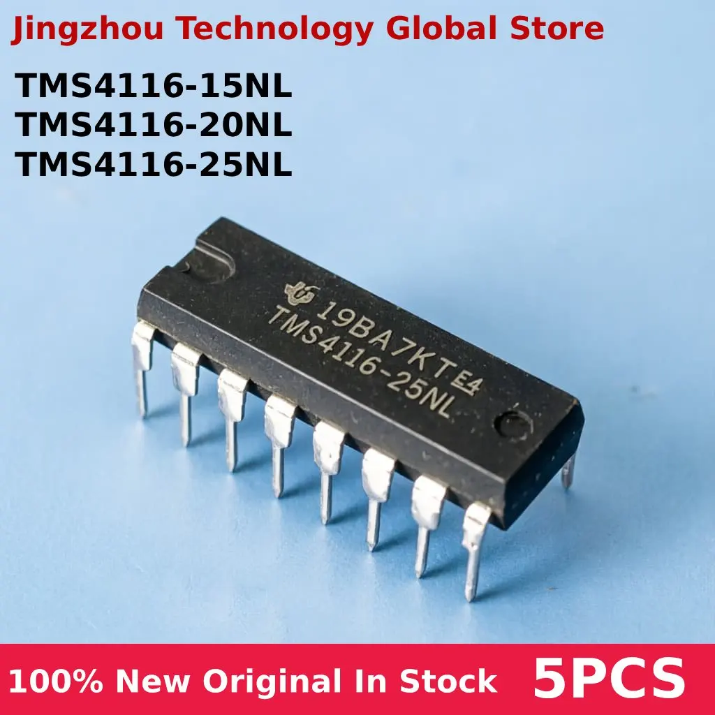 

In Stock Wholesale 5Pcs 100% New TMS4116-15NL TMS4116-20NL TMS4116-25NL TMS4116 4116 DIP16 IC Chipset