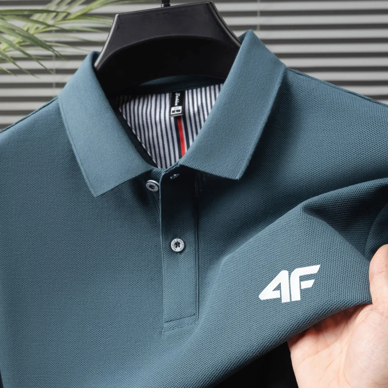 Men's summer casual Polo shirt, suitable for short-sleeved business casual button-down shirt. M - 4XL size