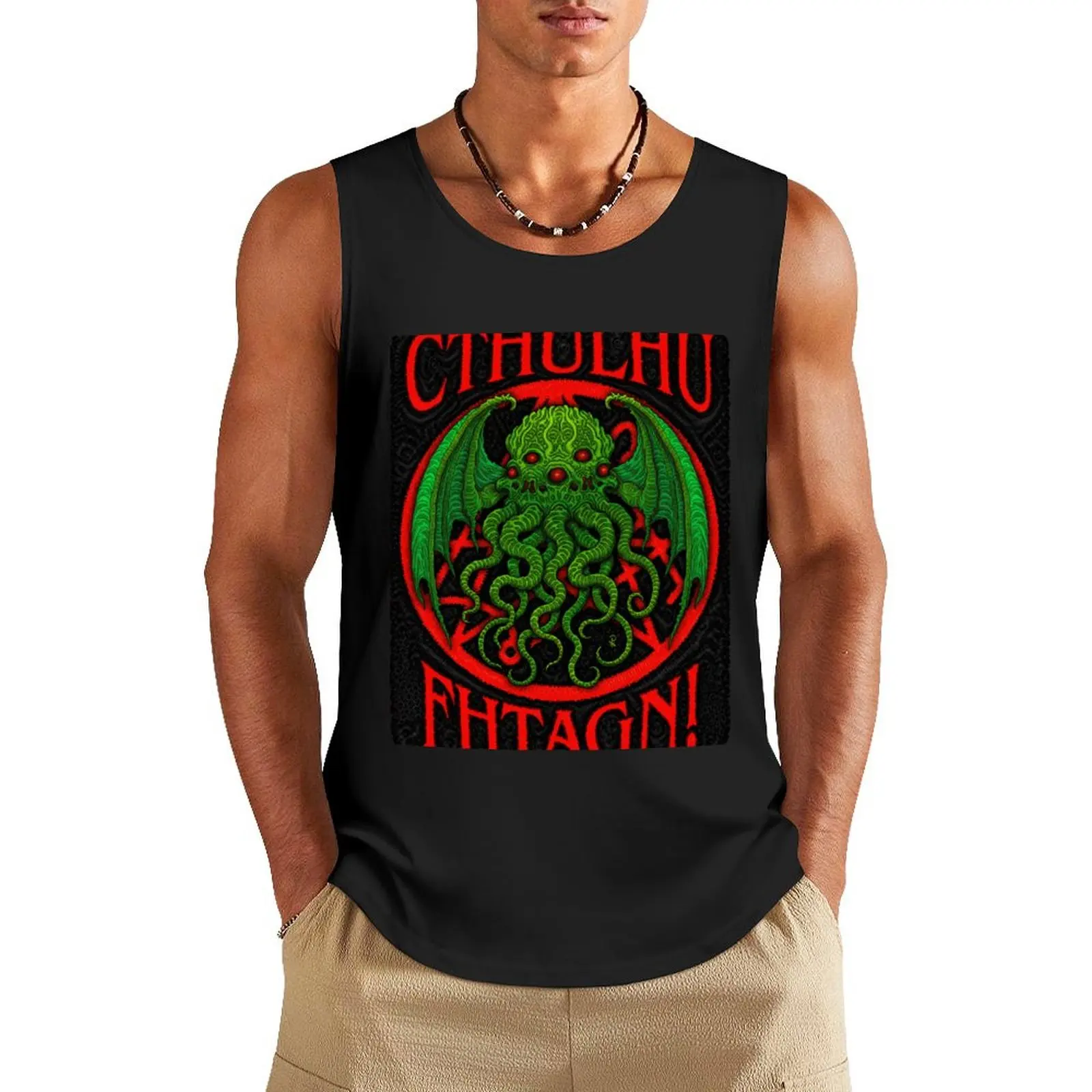 

Cthulhu Fhtagn - Azhmodai 2019 Tank Top Working vest man sexycostume