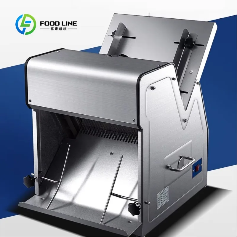 Bakery Processing Equipment Commercial Automatic Toast Slicer Stainless Steel Bread Loaf Cutting Machine Customized