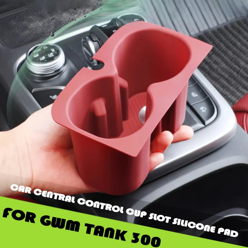 

Car Central Control Cup Slot Silicone Pad Fit for GWM Tank 300 2021-2024 Car Central Control Cup Pad Limiter Car Upgrade Parts