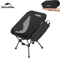 Naturehike 2024 New Camping Chair High Load Stable Easy Storage Low Moon Chair Ultralight Portable Outdoor Fishing Travel Chairs