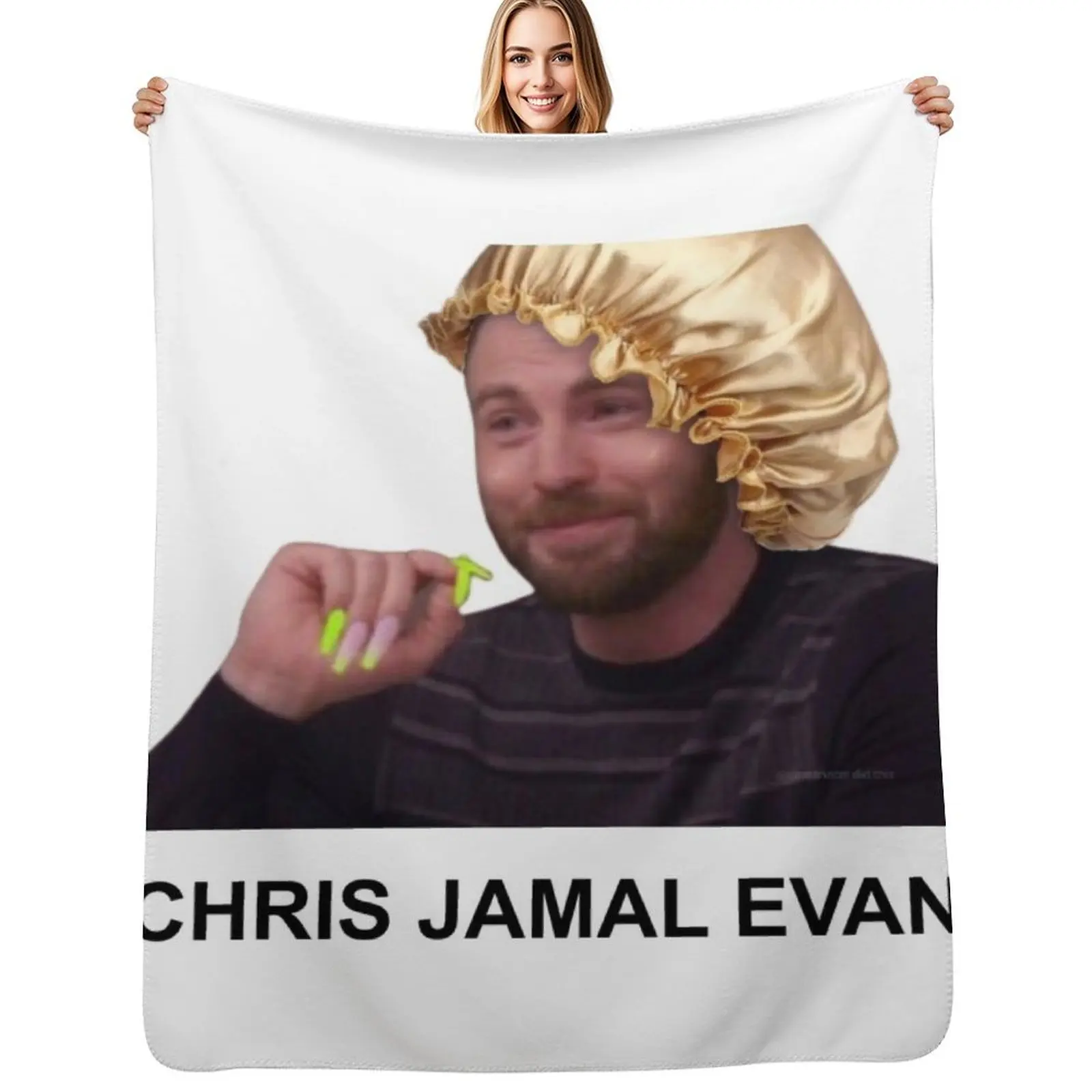 

Chris Jamal Evans Meme Throw Blanket Summer Cool Breathable Blanket for Sleeping