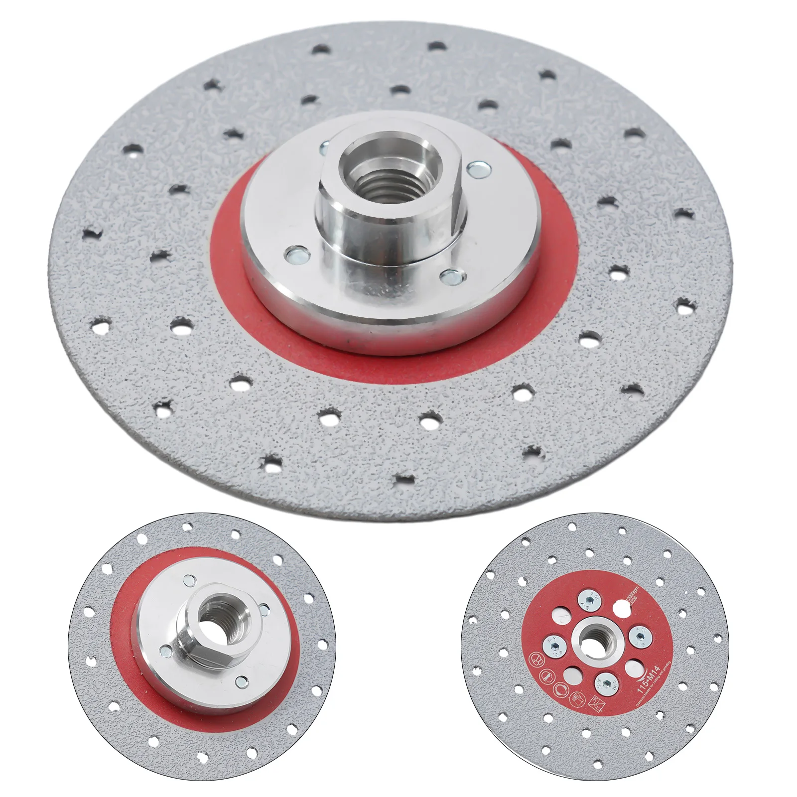 Diamond Coated Grinding Disc for M14 Flange Angle Grinders Double Sided Design 100/115/125mm for Cutting Ceramic and Quartz