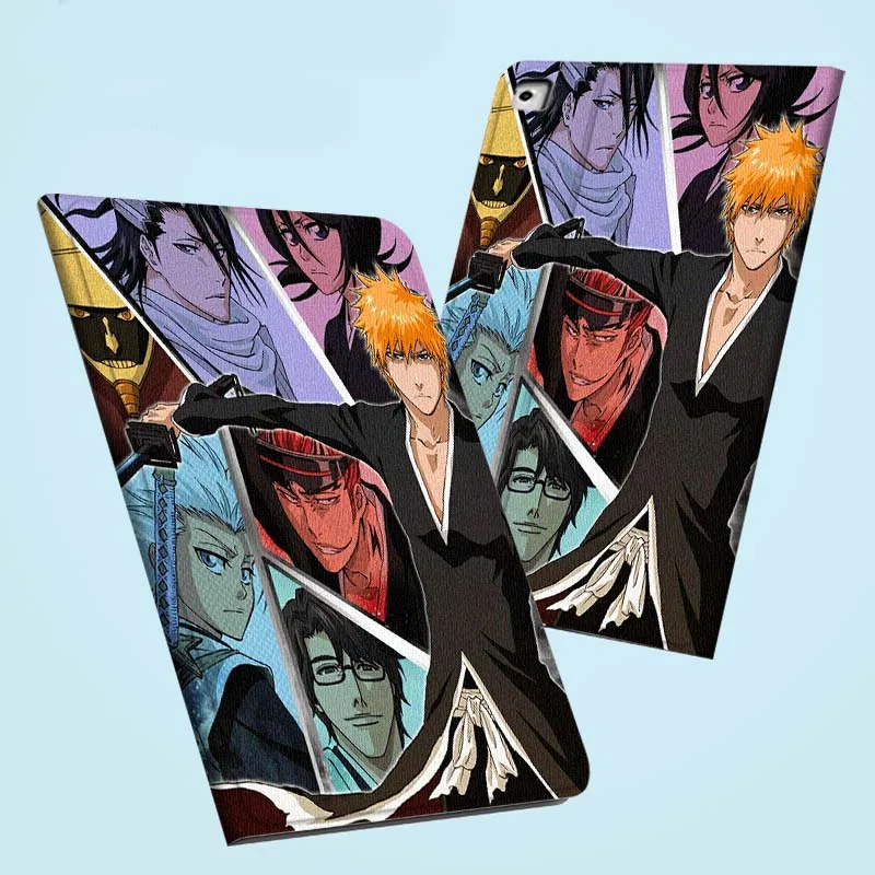 Cartoon B-BLEACHS Art For iPad Pro Air Mini 1 2 3 4 5 6 7 7th 8th 9th 10th 11th 10.2 9.7 10.5 10.9 11 2024 2025 Tablet Case