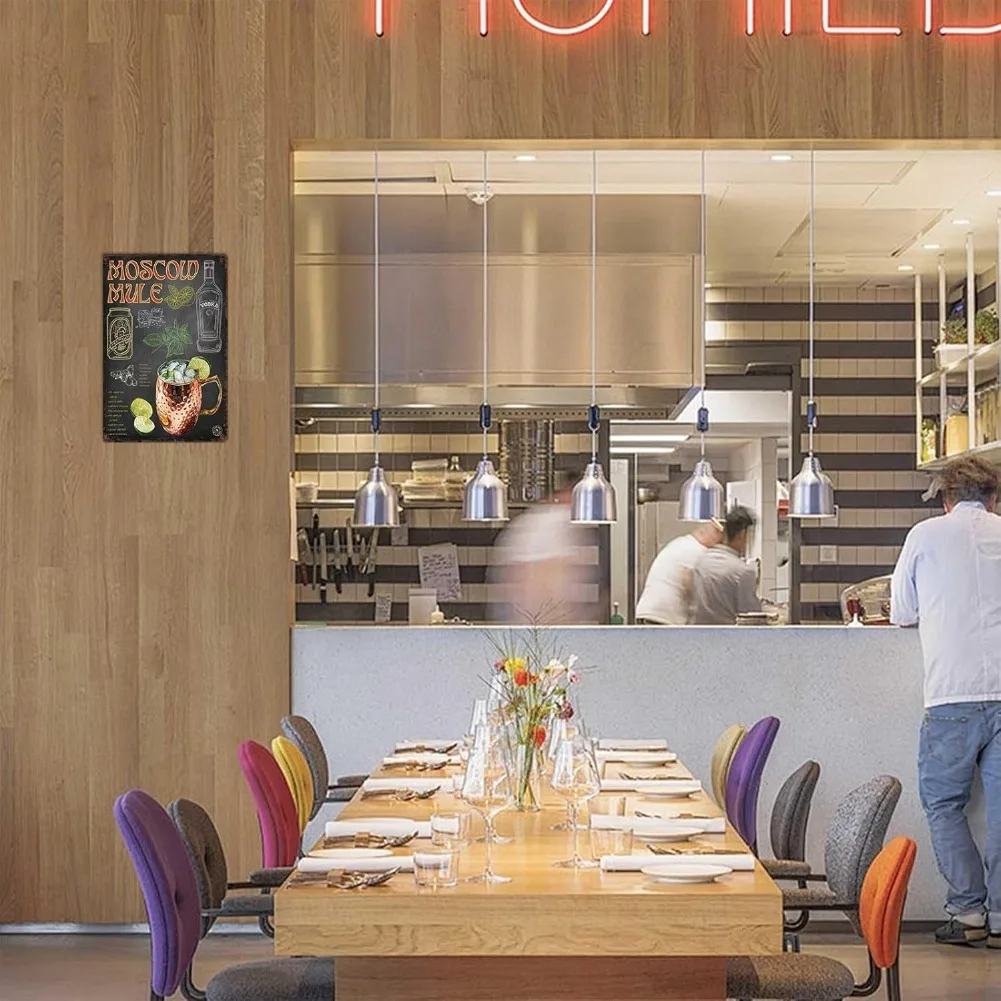 مضحك خمر علامات معدنية موسكو البغل السبورة كوكتيل المشارك-قصدير تسجيل ملصق للمنزل غرفة المرآب مكتب ديكور