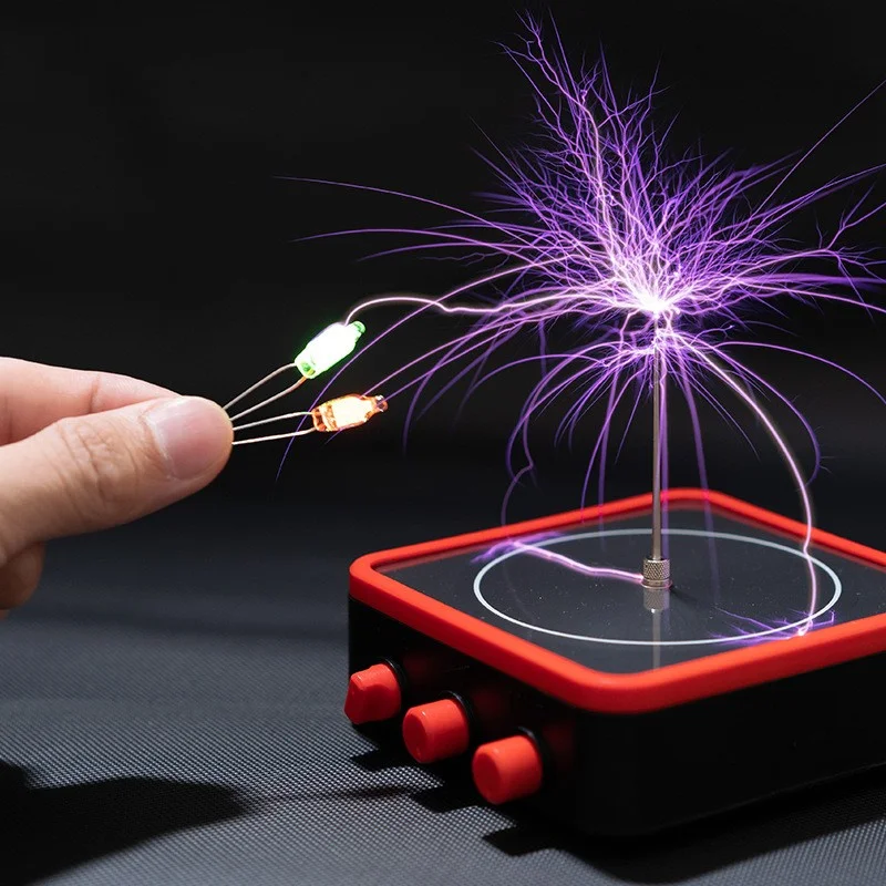 8cm Music Tesla Coil Artificial Lightning Desktop Bluetooth Toy Creative Gift Electric Lightning In The Hand Science Experiment