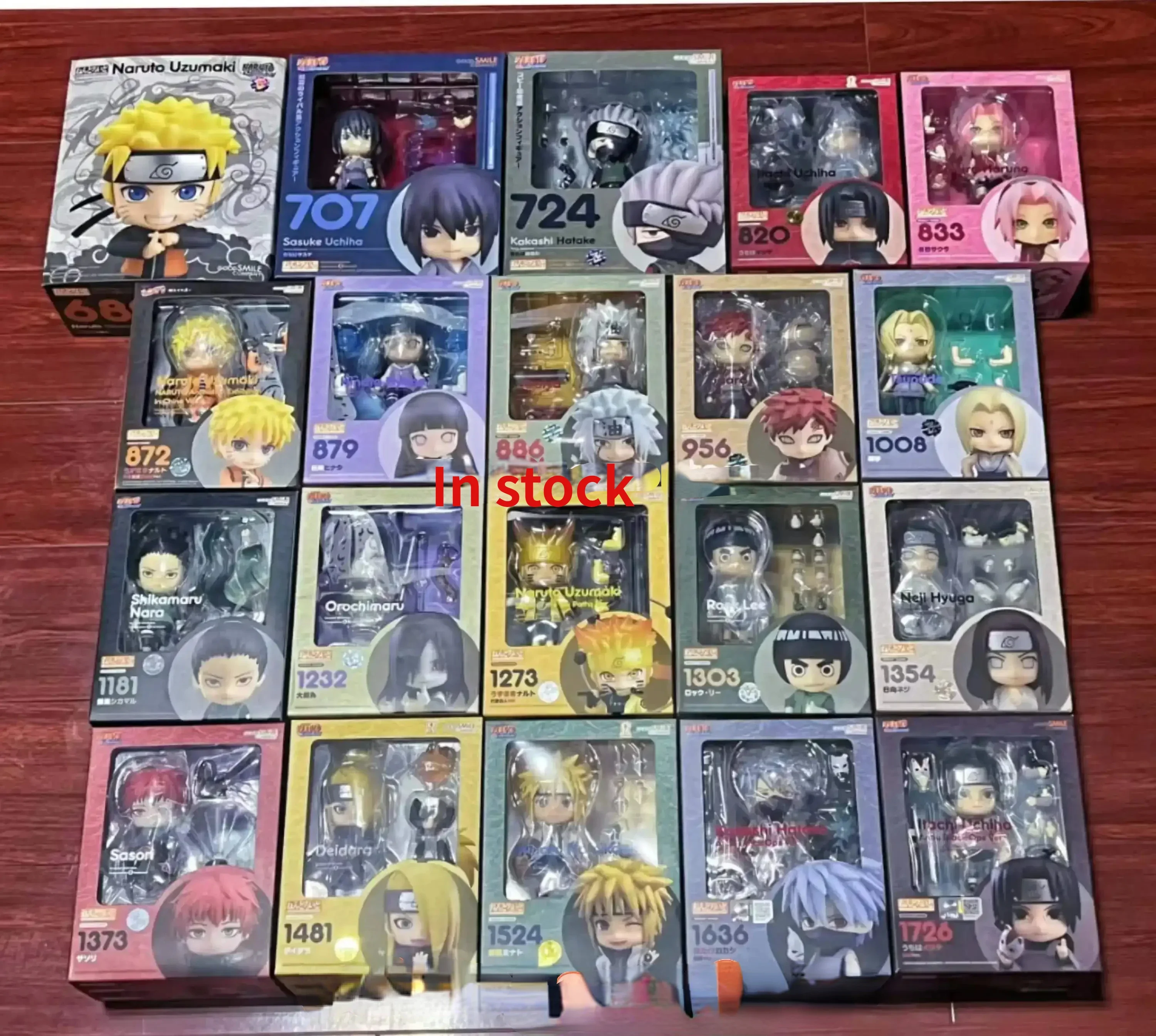 In stock Good Smile Nendoroid Naruto GSC Gaara Uzumaki Naruto Sasuke Orochimaru Itachi Jiraiya Kakashi Madara Rock Lee Doll Toy