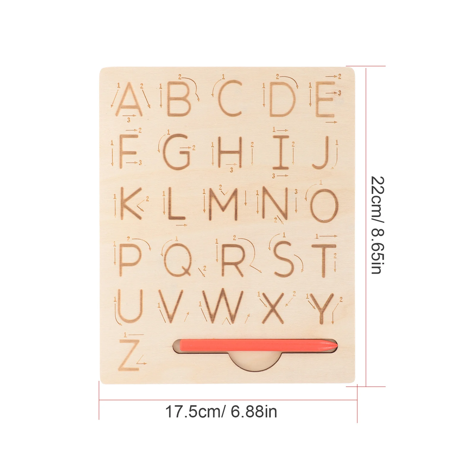 1Set Alfabet Nummer Spelling Board Houten Tracing Praktijkbord Concentratie Geheugen Educatief Leren Speelgoed