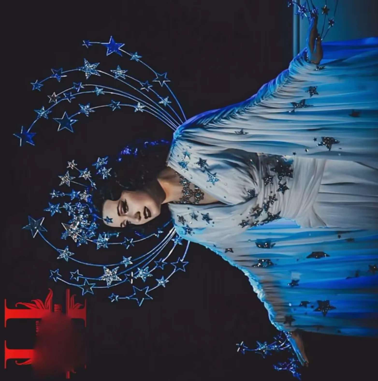 

Halloween bar nightclub christmas stage dance wear Custom dress super girl star concert costume