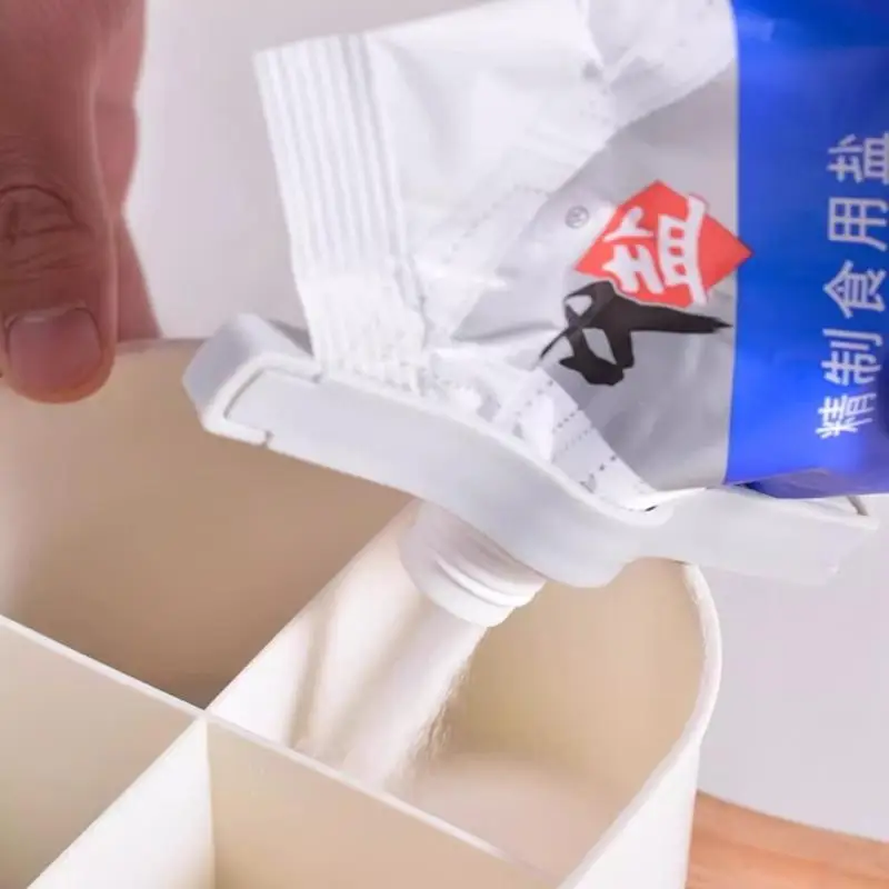 4/8 Stück Lebensmittel-Aufbewahrungsclips, robuste Kunststoff-Verschlussklammer für Snackpapier, Plastiktüten, Frischhalteverschluss mit Ausgießer – Detail 10