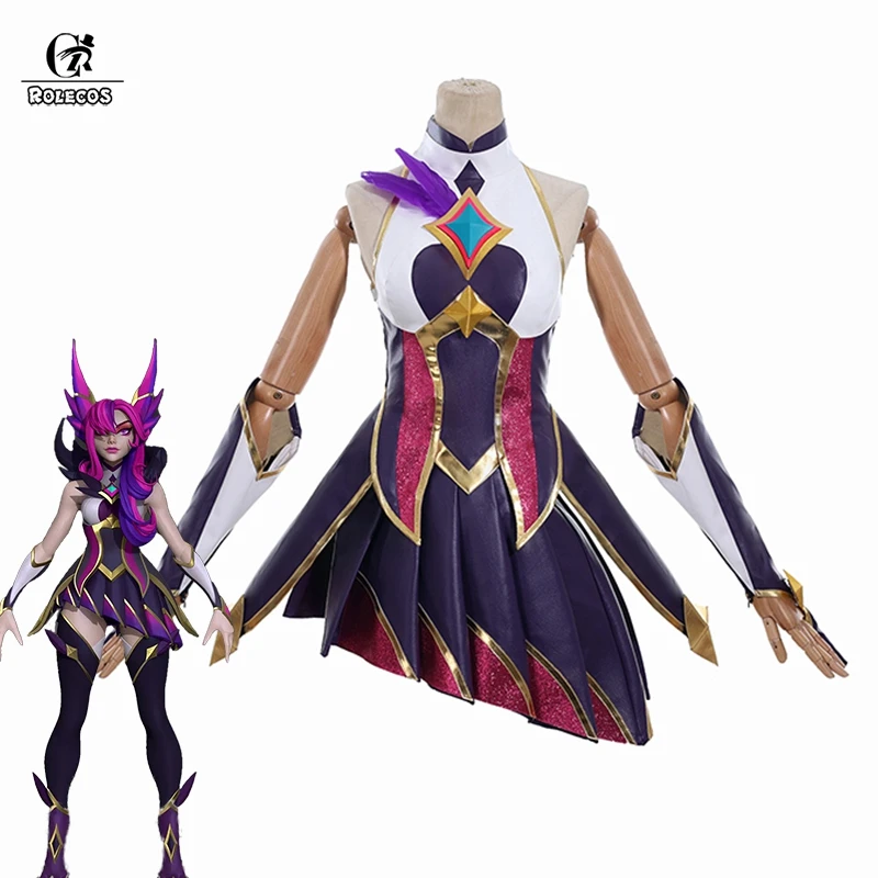 ROLECOS LOL Star Guardian Xayah Cosplay Costume Game LOL Xayah Cosplay costumi di Halloween per le donne Cos Outfit