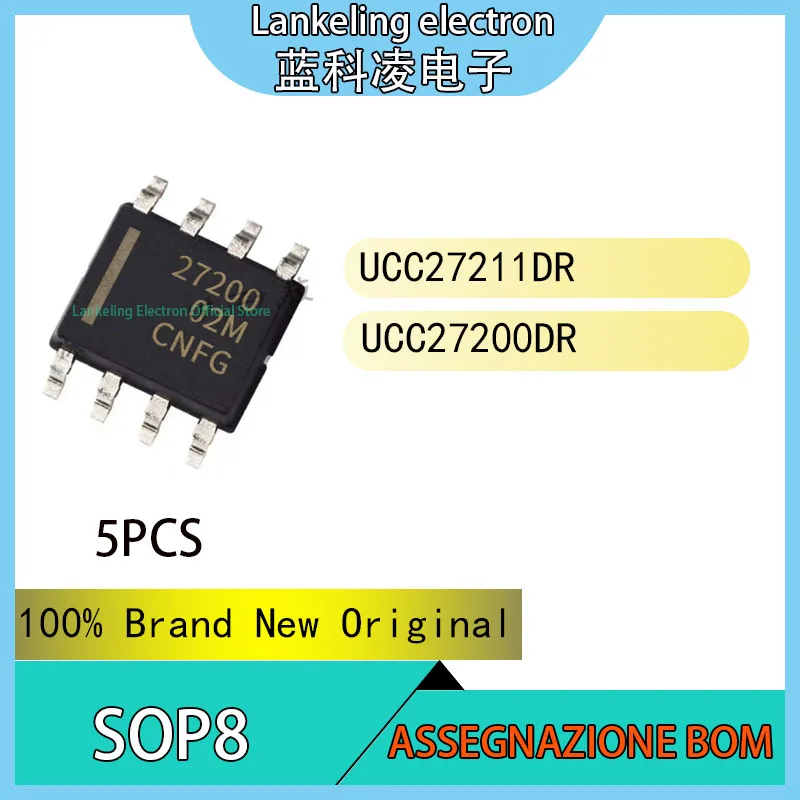 (5PCS)UCC27211DR UCC27200DR 100% Brand New Original Chip IC SOP8