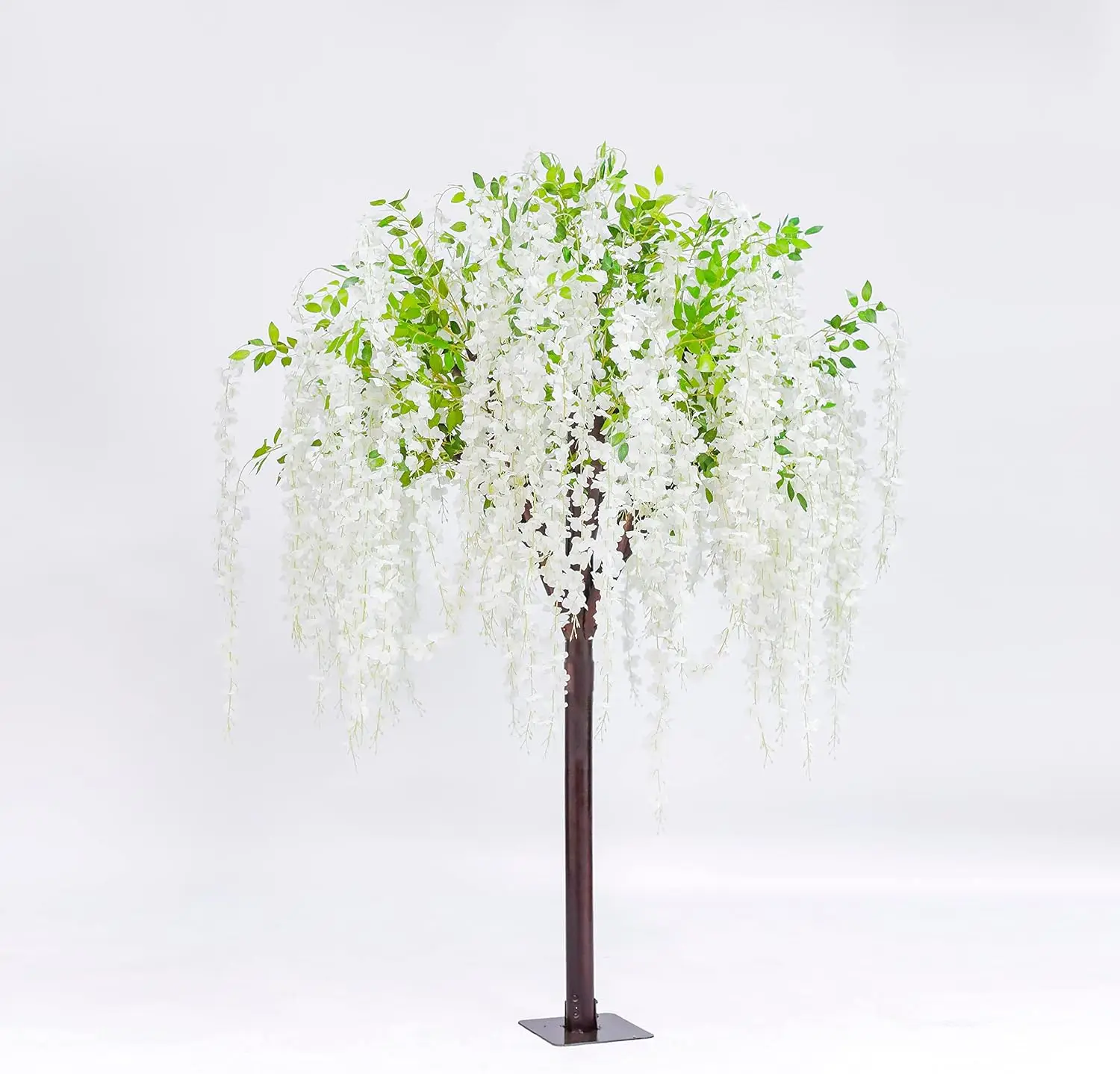 

Wisteria Artificial Flowers Tree White Silk Flowers Wisteria Plants for Home Wedding Party Opening Shopping Mall
