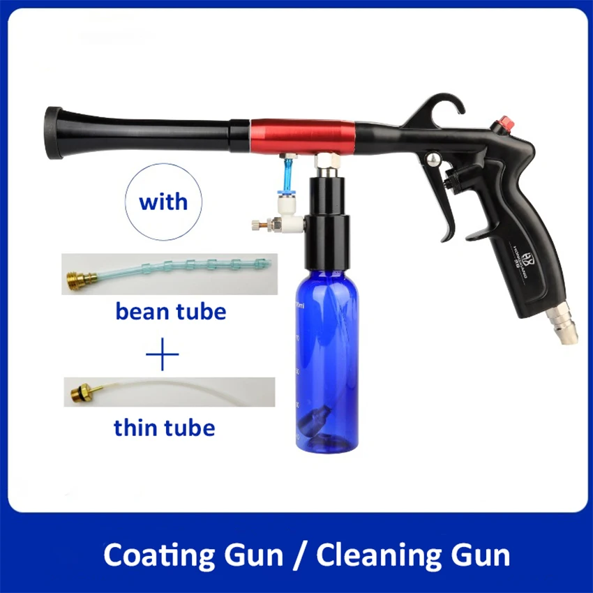 

Car Interior Cleaning Gun Auto Detailing Coating Polishing Spray Gun Air Blow Paint Coating Gun with PE Bottle Car Cleaning Tool