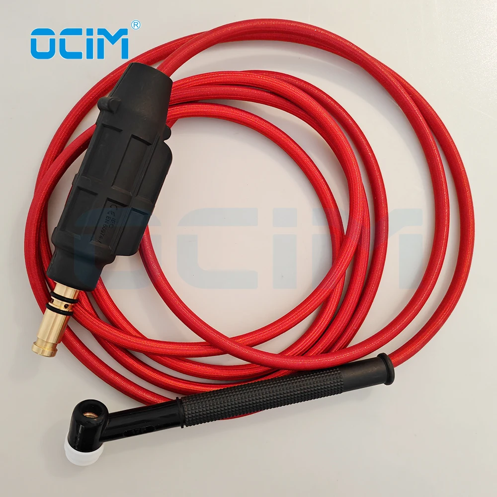 WP17F Tig Torch 4m Red Soft Cable With American 35-70 Connector