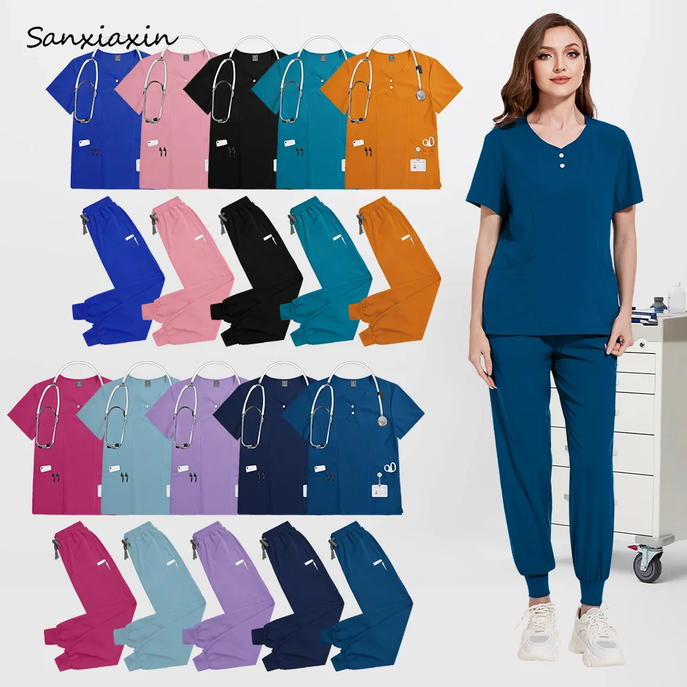 Wholesale Operating Room Work Clothes Medical Uniform Hospital Scrubs Set Nurse Accessories Dental Surgery Suit Pet Vet Workwear