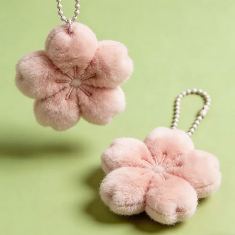 

New Sakura Series Keychain Plush Soft Bag Pendant Gift DIY Keychain Pendant Backpack Decoration