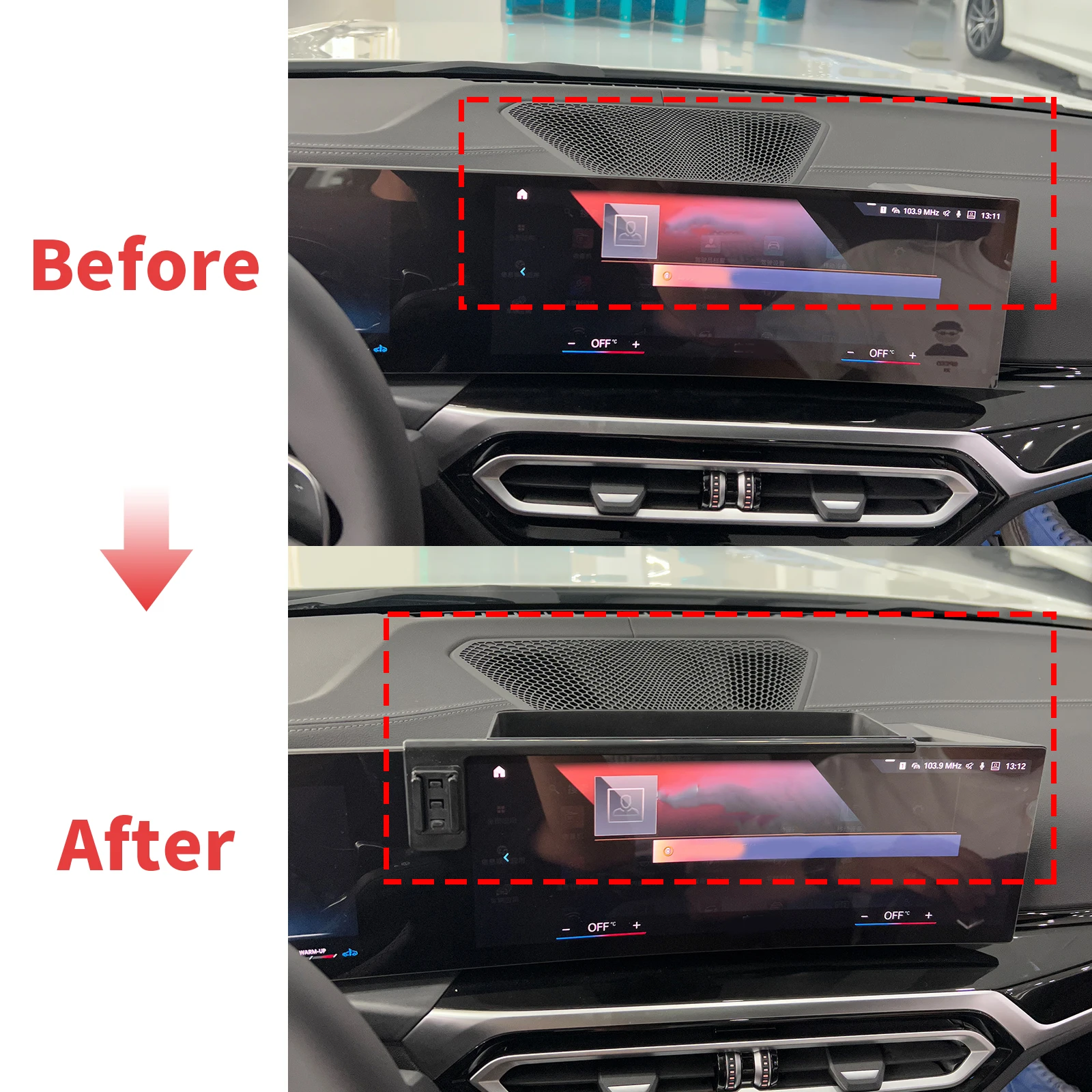 fit for BMW 4 Series i3 2023 2024 2025 Integrated Screen Mount Phone Holder Mount Car accessoires