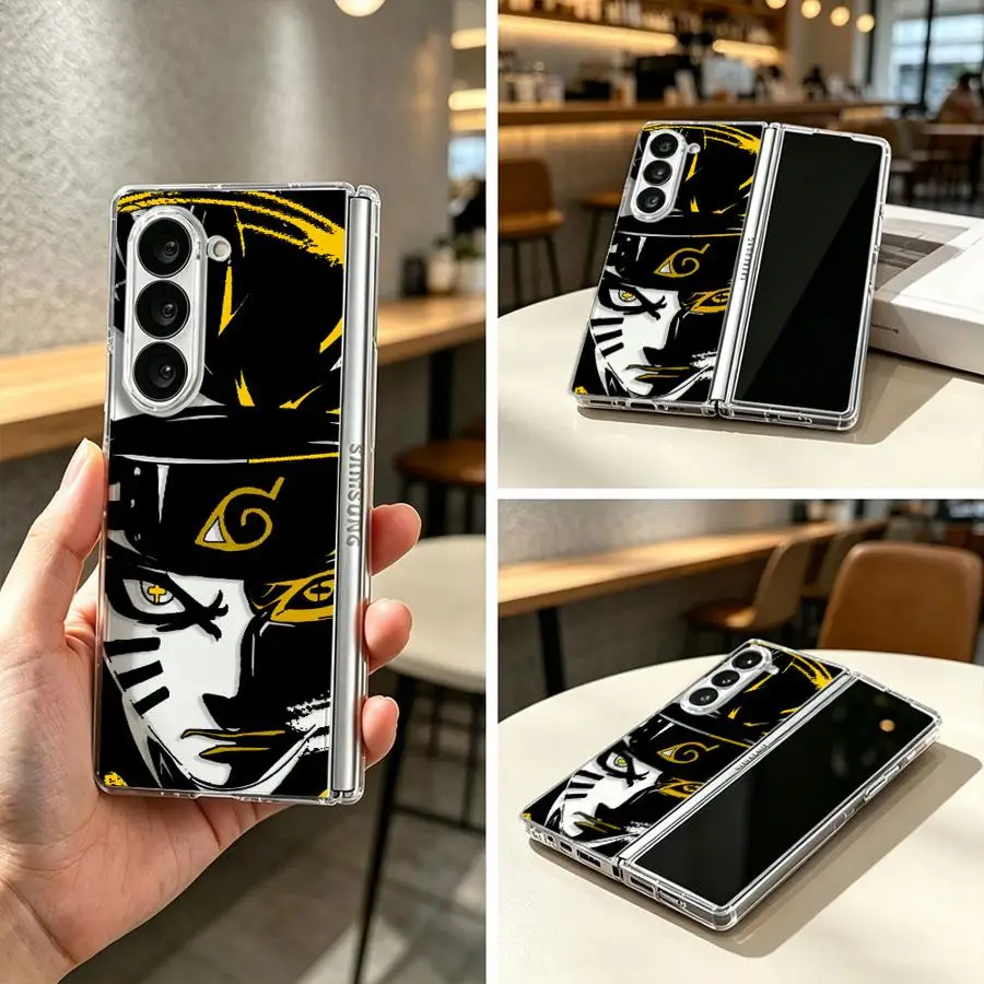 Coque Anime N-aruto pour Samsung Galaxy Z Fold 8 Ultra ZFold5 ZFold7 ZFold4 Z Fold 7 6 5 4 3 ZFold3 ZFold6 Transparente Souple pour Téléphone