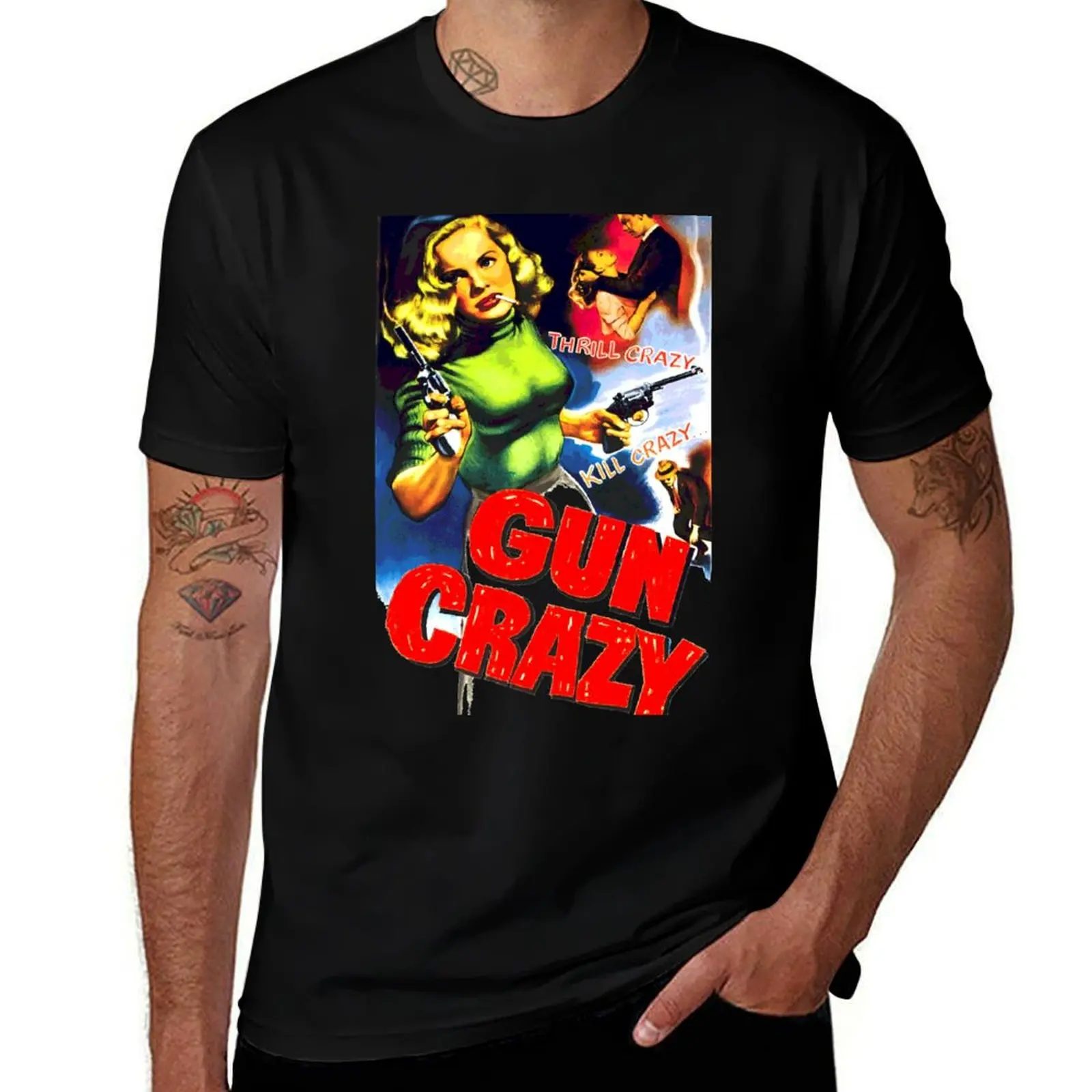 

Gun Crazy T-Shirt man clothes anime stuff shirts graphic tee tee shirts for men