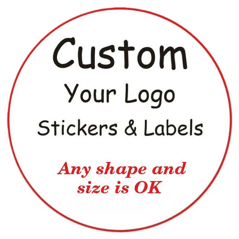 Pegatinas personalizadas con logotipo, impresión de etiquetas, etiqueta adhesiva de agradecimiento, boda, fiesta de cumpleaños, 3cm-30cm, impresión barata y rápida, lista para 1 día