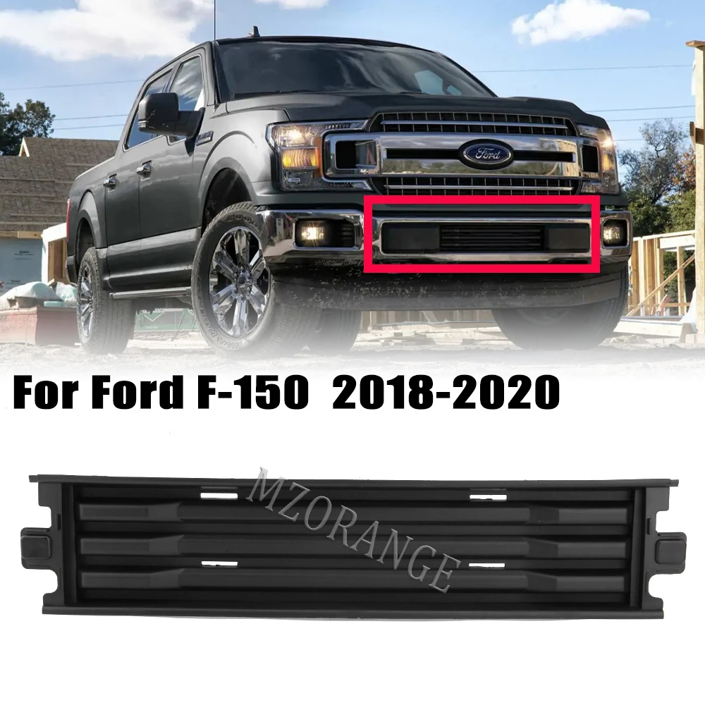 

Front Center Bumper Trim Grill For Ford F-150 f150 2018 2019 2020 Lower Bumpers Grille Car Accessories body kit parts