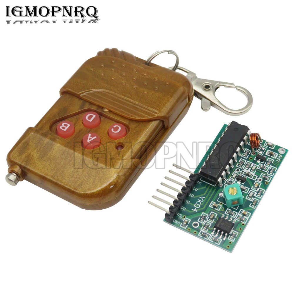 IC 2262/2262 2262/2272 4 Channel 315Mhz 433MHZ Key Wireless Remote Control Kits Receiver module For arduino