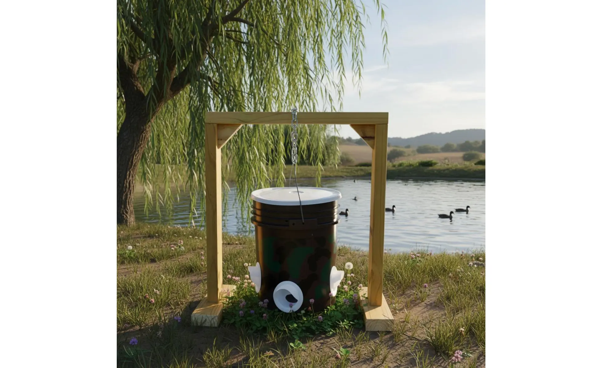 Weighted Poultry Feeder Waste Reducing Automatic Chicken Feeder Chicken Feed Trough No Clogging Livestock Feeding Equipment Weighted Poultry Feeder Waste Reducing Automatic Chicken Feeder Chicken Feed Trough No Clogging Livestock Feeding Equipment