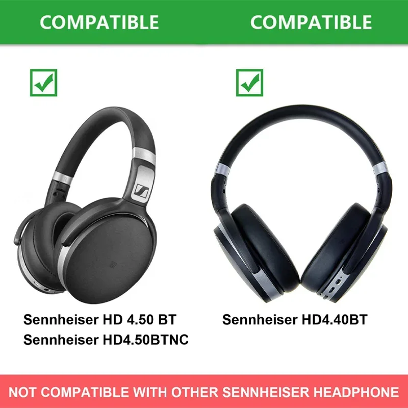 Replacement Earpads For Sennheiser HD 4.50BT HD4.50BTNC Headphones Ear Pads HD 450BT 4.40BT HD4.40BT Earpads Ear Cushions