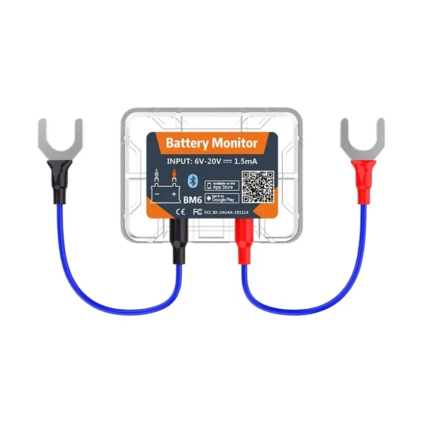 Wireless Bluetooth 4.0 12V Battery Monitory BM6 With Car Battery Health Check APP Monitoring Battery Tester For Android IOS Hot
