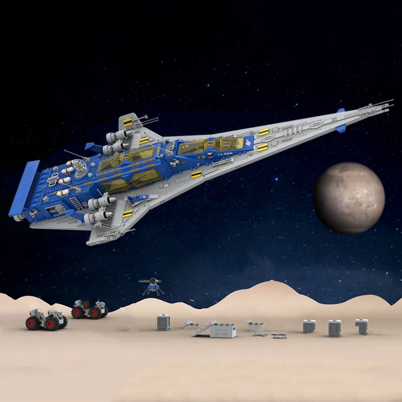 โมเดลเครื่องบินรบ ชุดตัวต่อบล็อก ยานอวกาศกาแล็กซี่ โมเดลเทคโนโลยี ตัวต่อคริสต์มาส ของเล่นประกอบเอง ของขวัญงานก่อสร้าง