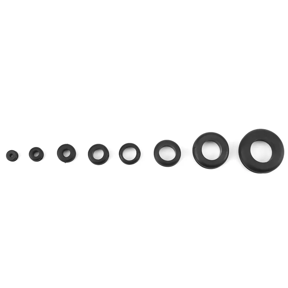 180pcs Portable Rubber PVC Rubber Grommets Kit Metric Size Multi-Purpose Electrical Gasket Washer Metric O Ring Seal Automotive