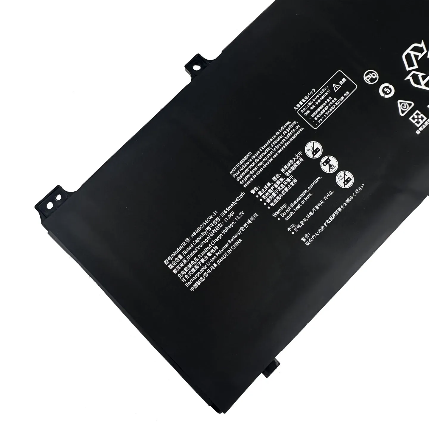 HB4692J5ECW-31 11.46V 42Wh Battery for Huawei MateBook D15 BOH-WAE9P/WAQ9RP HLY-19R HNL-WFP9/WFQ9 WRTD-WFH9 WAH9P