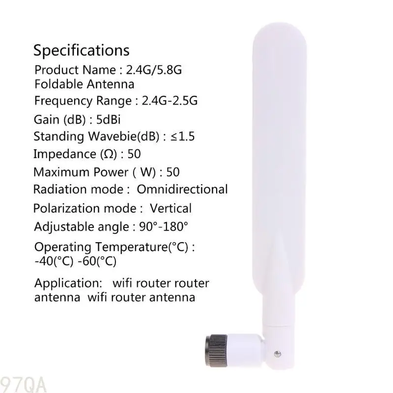 

97QA SMA Male Universal Antennas Amplifier WLAN WiFi Antenne 5DBi SMA Male