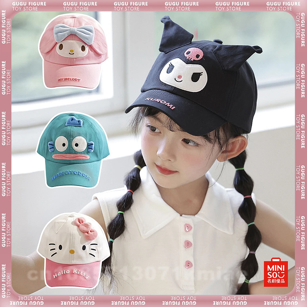 Sanrio Hello Kitty Summer boys and girls baseball caps Kuromi Cinnamoroll all-match fashion trend sunscreen sunshade caps Gifts