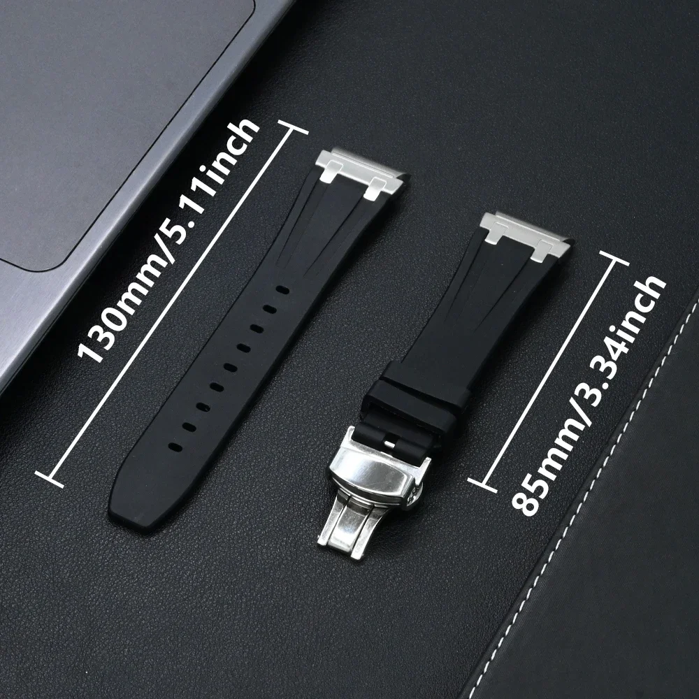 Quick Fit Rubber Loop Strap for Samsung Galaxy 7 6 44mm 40mm Silicone Band+plastic Case for Galaxy Watch 6 7 40mm 44mm Bracelet