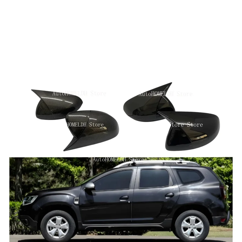 Rearview  Mirror Cover Wing Cap For Renault Duster 2018 2019 2020 2021 2022 2023 2024 Side Door Rear View Trim Car Decoration