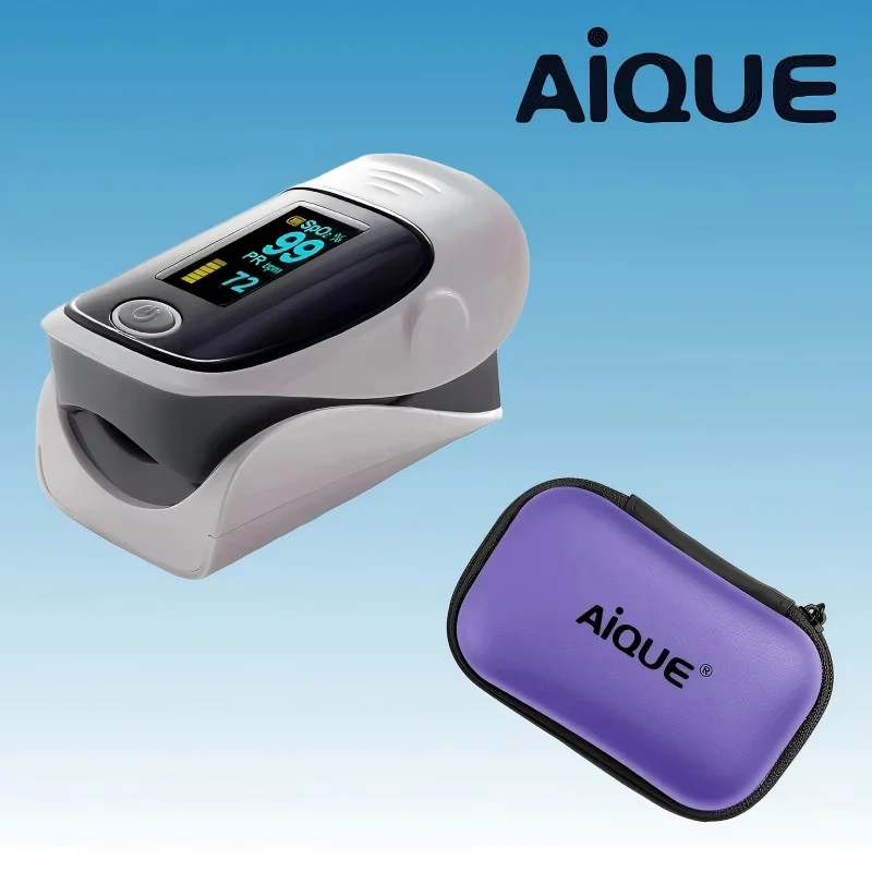 AiQUE Rechargeable Finger Clip Pulse Oximeter Digital OLED Display SPO2 Blood Oxygen Saturation Meter Child＆Adults Healthcare gallery 4
