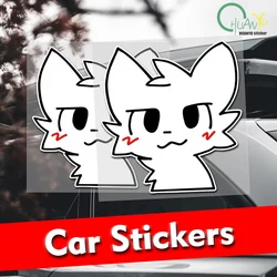 Blushing Cat Stickers for Bumper Home Living Room Room Decor Car Cute Funny Luggage Cartoon Kid Laptop Wall Water Bottles