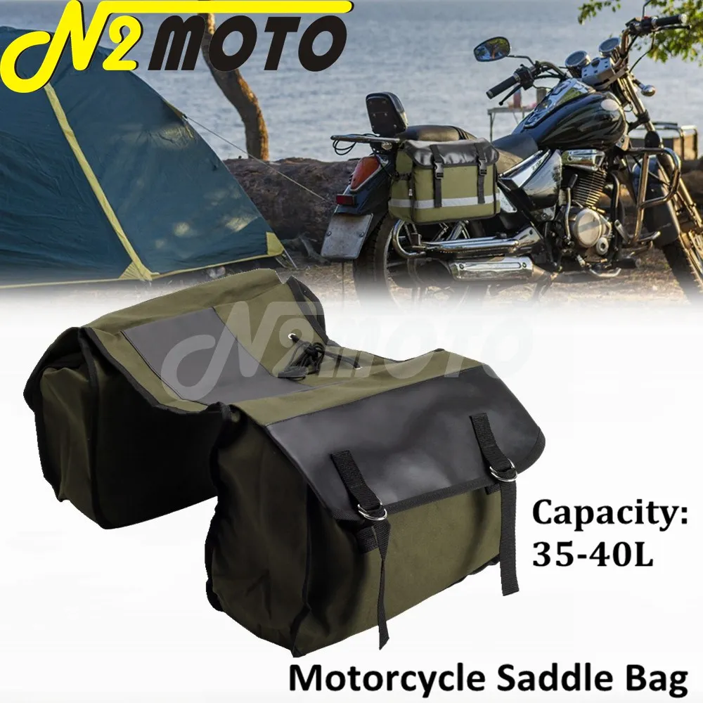 

Universal Motorcycle Saddle Bags Large Capacity Luggage Bag For Harley Sportster Honda Shadow 750 CTX Kawasaki 1000 Suzuki Vespa