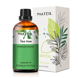 PHATOIL 1/2/3pcs 30ml Tea tree Essential Oil For Aromatherapy Candle Making Natural Plant Essential Oils For Humidifier Diffuser
