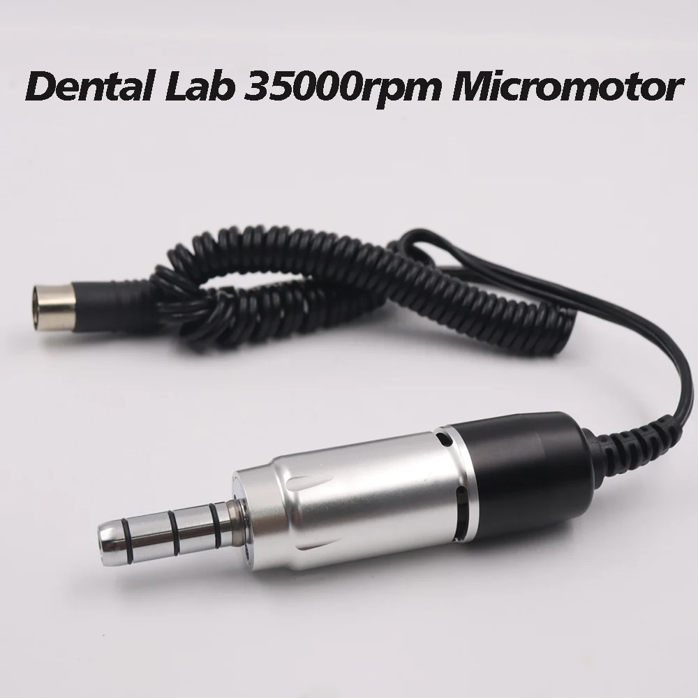 Dental Lab Electric Micro Motor Straight Nose Designed Use Marathon 35000RPM Handpiece Low Speed Polishing Handpiece Micromoto