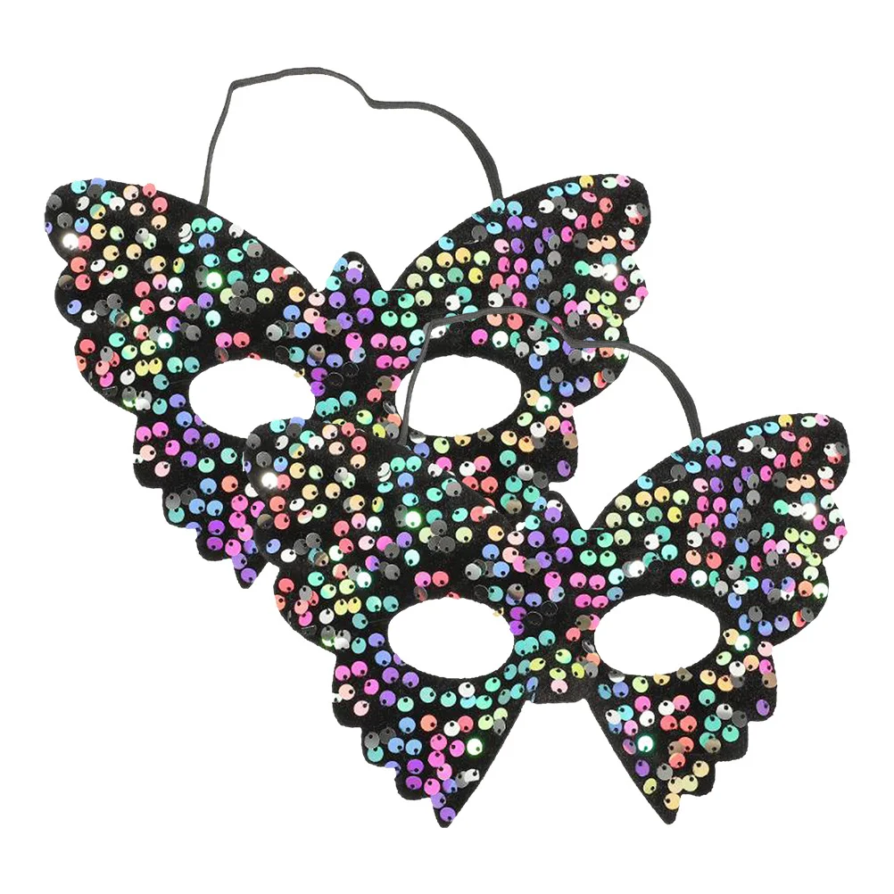 2 Stuks Pailletten Vlinder Maskerade Masker Vrouwen Venetiaanse Bal Masker voor Halloween Carnaval Kostuum Partij Carnaval Maskers Vrouwen
