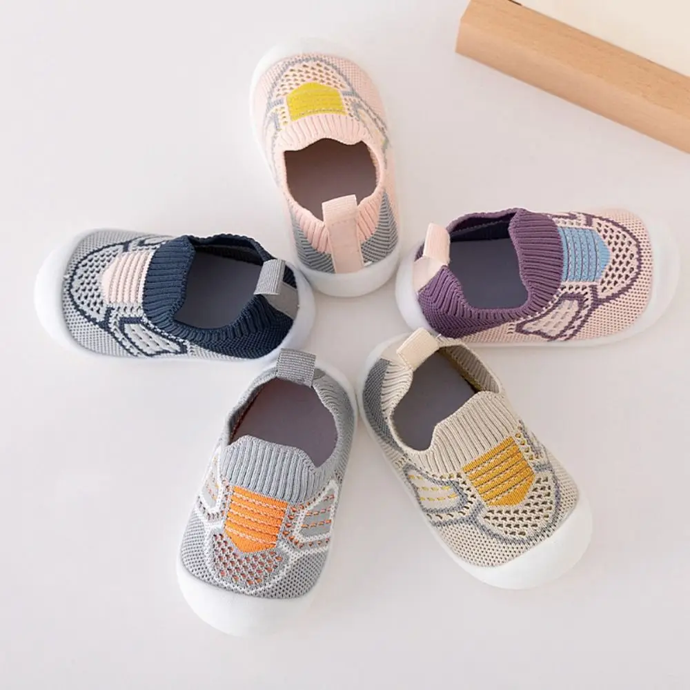 Mesh Design Breathable Mesh Baby Shoes Anti-slip Bottom Soft Sole Non-slip Baby Shoes Breathable Fabric Lightweight