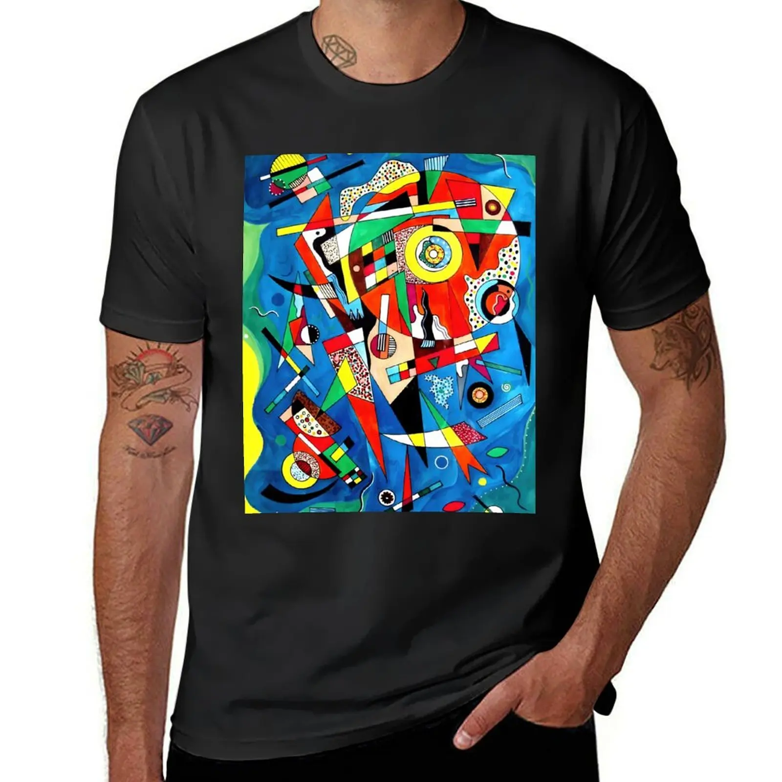 

Wassily Kandinsky T-Shirt cotton graphic tees oversizeds funny meme t-shirts clothing for men