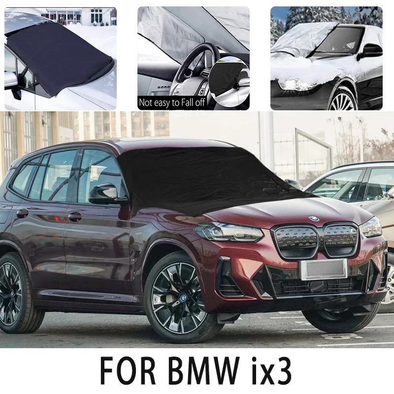 

Carsnow cover front cover for BMW ix3 snowprotection heat insulation shade Sunscreen wind Frost prevention car accessories