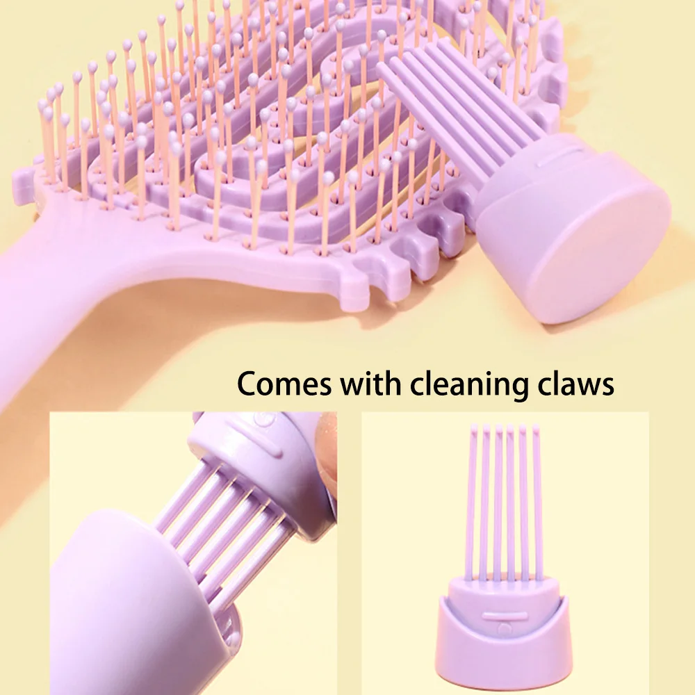 Massage Combs Hollow Out Hair Brush Detangler Brush for Curly Wet Fast Blow Dry Hair Salon StylingTool